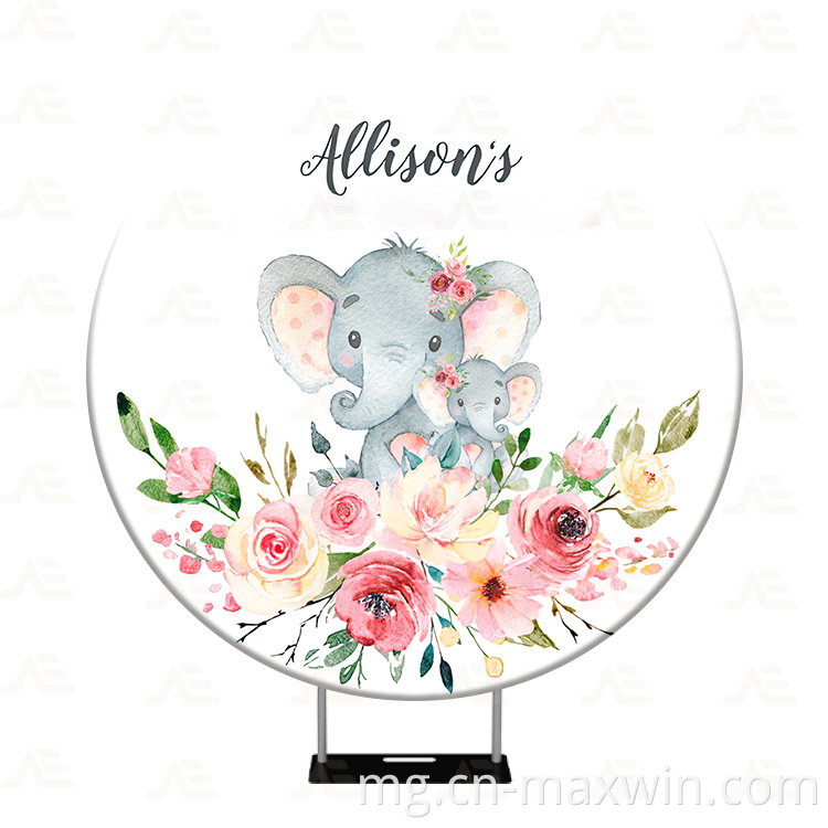 Boribory boribory Round Backdrop